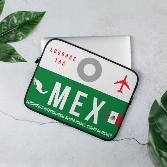 MEX - Aeropuerto Internacional Benito Juarez. Laptop Sleeve